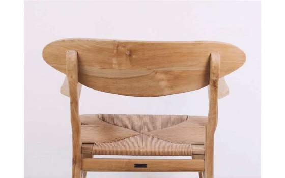 Sillon Bajo Diseño Madera Natural Teca Serie Tokio