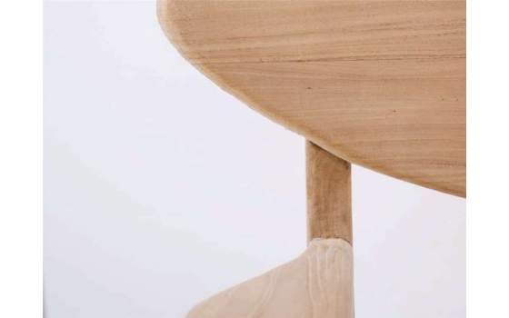 Sillon Bajo Diseño Madera Natural Teca Serie Tokio