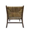 Sillon Bajo Madera de Teca y Anea Serie Anavis