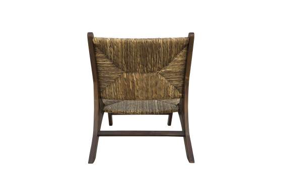 Sillon Bajo Madera de Teca y Anea Serie Anavis