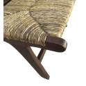 Sillon Bajo Madera de Teca y Anea Serie Anavis