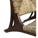 Sillon Bajo Madera de Teca y Anea Serie Anavis