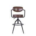 Sillon Bar con Brazos Estilo Industrial Acero Piel Detroit Sillon Bar con Brazos Estilo Industrial Acero Piel Detroit