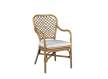 Sillon Bistro Rattan Natural con Cojin Serie Artisond