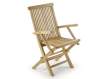 Sillon Brazos Jardin Madera Teca Plegable Serie Snick