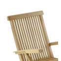 Sillon Brazos Jardin Madera Teca Plegable Serie Snick