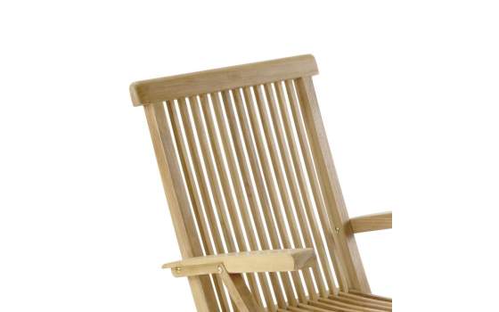 Sillon Brazos Jardin Madera Teca Plegable Serie Snick