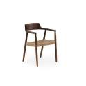 Sillon Brazos Madera Toon Nogal Cuerda Serie Alcidad