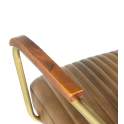 Sillon Brazos Vitange Madera Piel y Metal Serie Cambridge