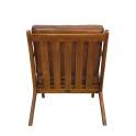 Sillon Butaca Salon Piel y Madera Serie Ayrer