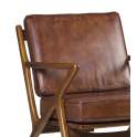 Sillon Butaca Salon Piel y Madera Serie Ayrer