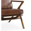 Sillon Butaca Salon Piel y Madera Serie Ayrer