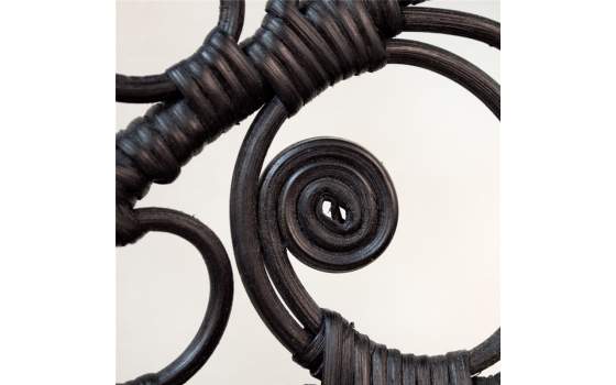 Sillon Clasico Emmanuelle Ratan Negro Serie Apfel