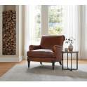 Sillon Clasico Piel Marron Liso Serie Archerver