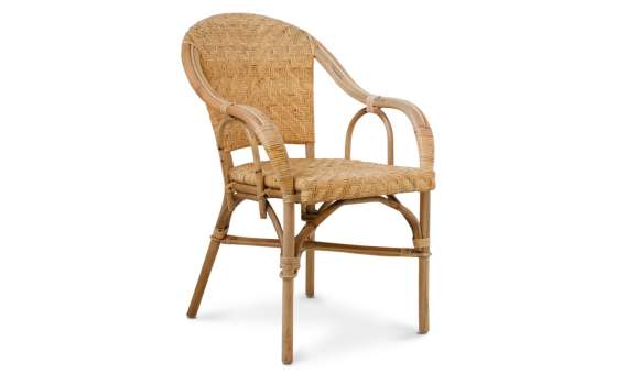 Sillon Clasico Rattan Natural Tejido Artesano