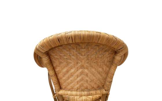 Sillon Clasico Rattan Natural Tejido Artesano