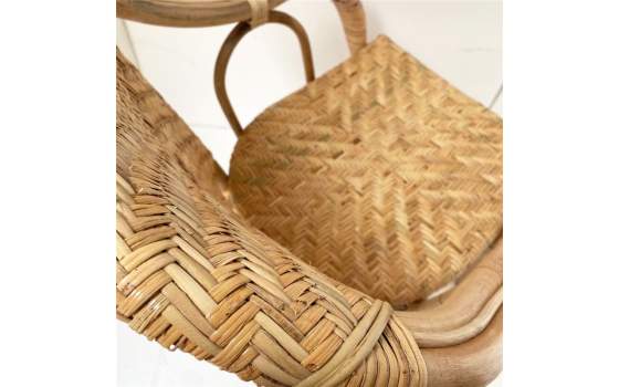 Sillon Clasico Rattan Natural Tejido Artesano