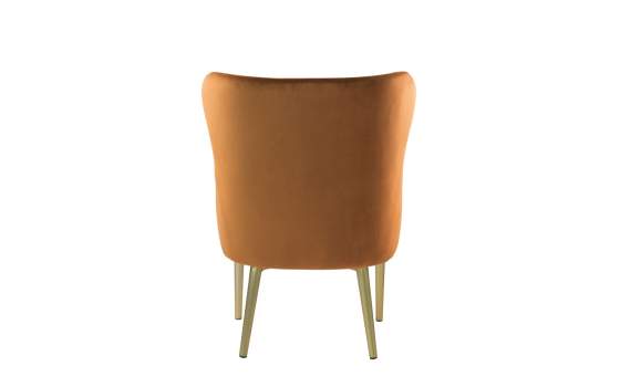 Sillon Comedor Actual Tapizada Rombos Camel Serie Melissa