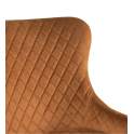 Sillon Comedor Actual Tapizada Rombos Camel Serie Melissa