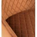 Sillon Comedor Actual Tapizada Rombos Camel Serie Melissa