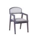 Sillon Comedor Colonial Spartan Tapizada Lino