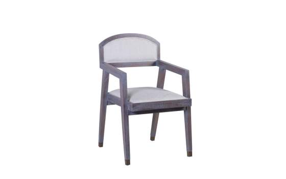 Sillon Comedor Colonial Spartan Tapizada Lino