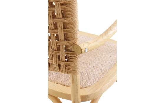 Sillon Comedor de Olmo Rattan y Abaca Diseño Moderno Allaert Sillon Comedor de Olmo Rattan y Abaca Diseño Moderno Allaert