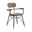 Sillon Comedor Industrial Madera Forja Serie Abrandici