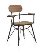 Sillon Comedor Industrial Madera Forja Serie Abrandici