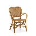 Sillon Comedor Miami Rattan Natural y Rejilla Serie Sidney