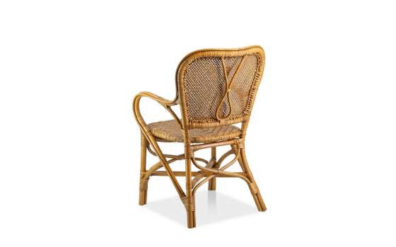 Sillon Comedor Miami Rattan Natural y Rejilla Serie Sidney