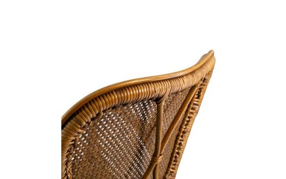 Sillon Comedor Miami Rattan Natural y Rejilla Serie Sidney