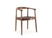 Sillon Comedor Piel Trenzada y Madera Serie Ayrer