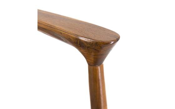 Sillon Comedor Piel Trenzada y Madera Serie Ayrer