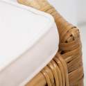 Sillon Comedor Ratan Natural con Cojin Serie Rombo