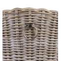Sillon Comedor Rattan Natural Pata Madera Serie Abriln