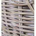 Sillon Comedor Rattan Natural Pata Madera Serie Abriln