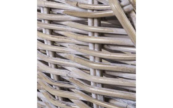 Sillon Comedor Rattan Natural Pata Madera Serie Abriln