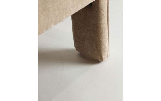 Sillon Comedor Tapizado Beige Diseño Actual Serie Aprivas