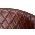 Sillon Comedor Tapizado Piel y Metal Serie Vakin