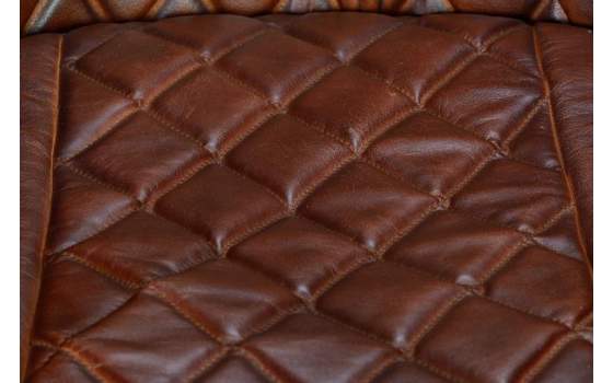 Sillon Comedor Tapizado Piel y Metal Serie Vakin