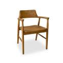 Sillon Comedor Teca Color Avellana Nogal - Serie Selly