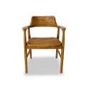 Sillon Comedor Teca Color Avellana Nogal - Serie Selly