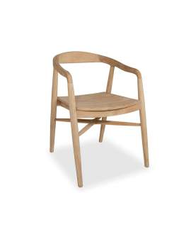 Sillon Comedor Teca Natural - Serie Selly