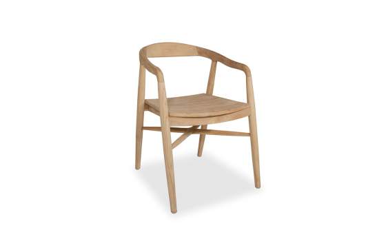 Sillon Comedor Teca Natural - Serie Selly