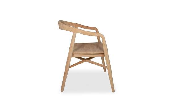 Sillon Comedor Teca Natural - Serie Selly