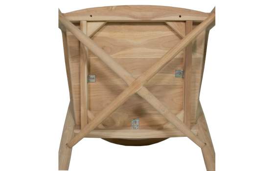 Sillon Comedor Teca Natural - Serie Selly