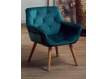 Sillon Comedor Terciopelo Azul Capitonee Saoul