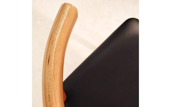 Sillon Consul Contemporaneo Tapizada Ecopiel Negro Serie Oponte