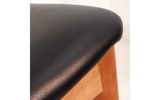 Sillon Consul Contemporaneo Tapizada Ecopiel Negro Serie Oponte